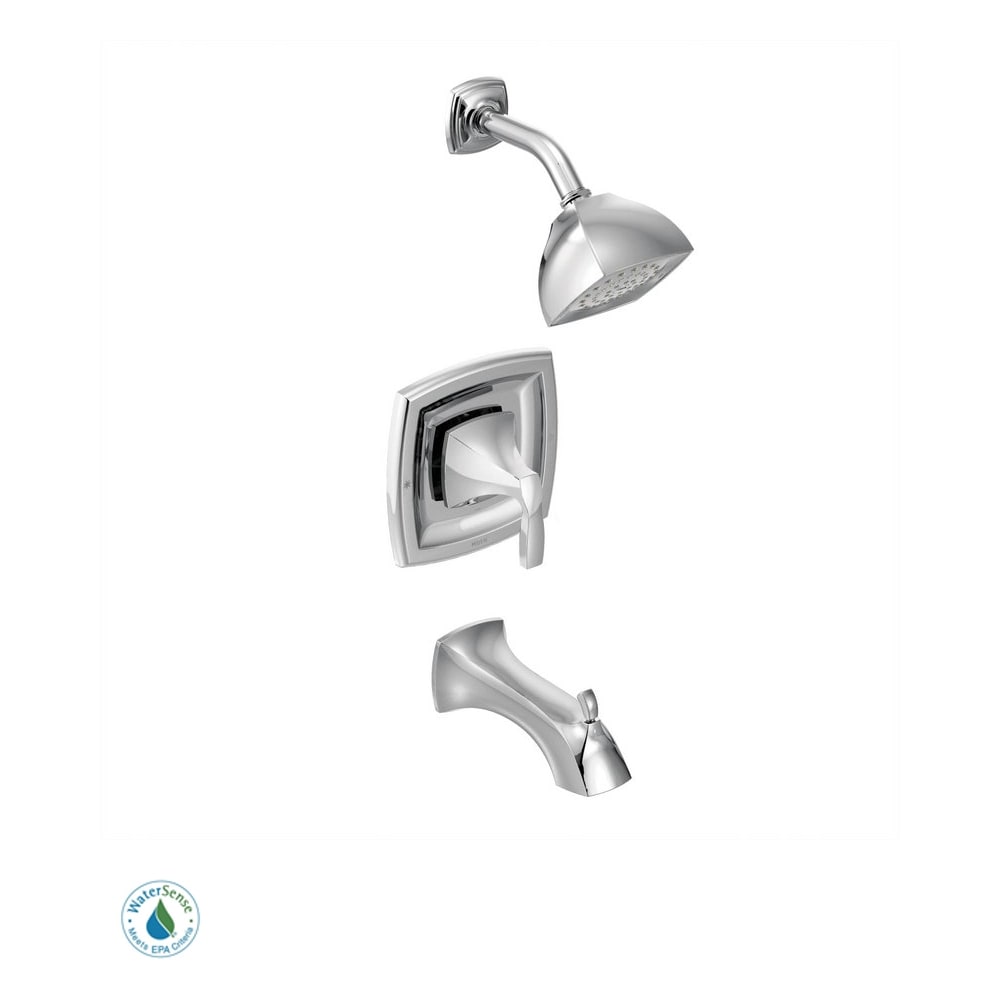 Moen Double Handle Widespread Bathroom Faucet from the M-DURA Collection (Valve Included) Chrome