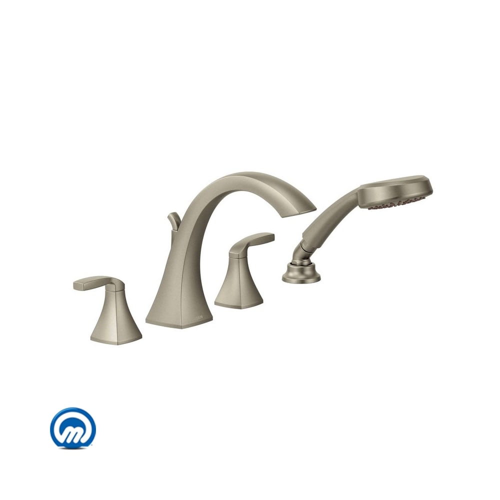 Moen Bathroom Faucet Package with Widespread Faucet, Toilet Paper Holder, 24" Towel Bar and 18" Towel Bar Chrome