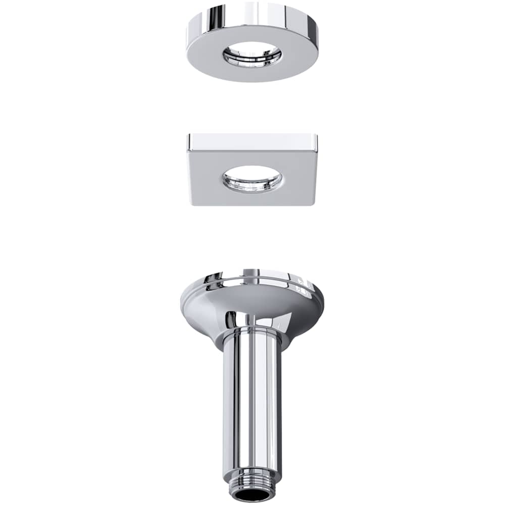 Shower 3-11/16" Ceiling Mounted Shower Arm and Flange