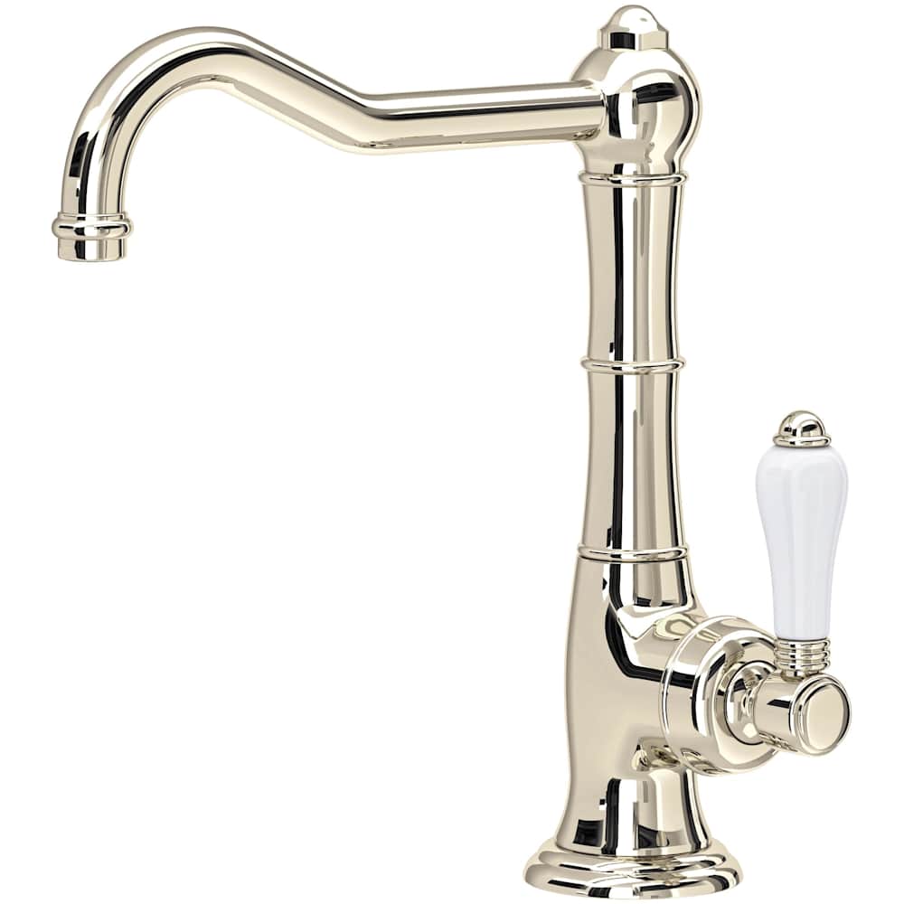 Acqui 1.5 GPM Single Hole Bar Faucet with Porcelain Handle