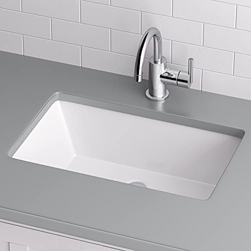 Miseno MNO2113RUBWH Rectangular 21" X 13" Undermount Bathroom Sink