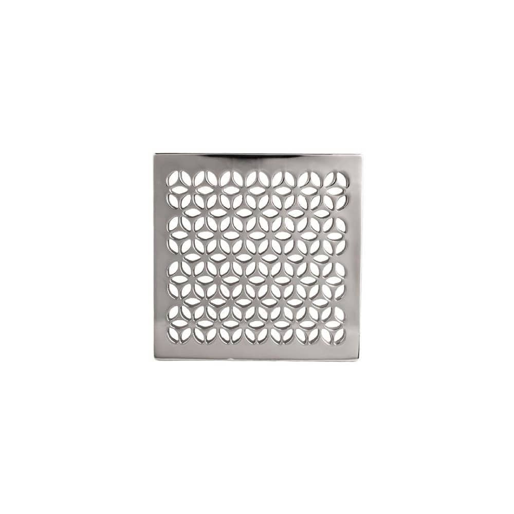 Decorative Drains 4" Square Shower Drain Grid