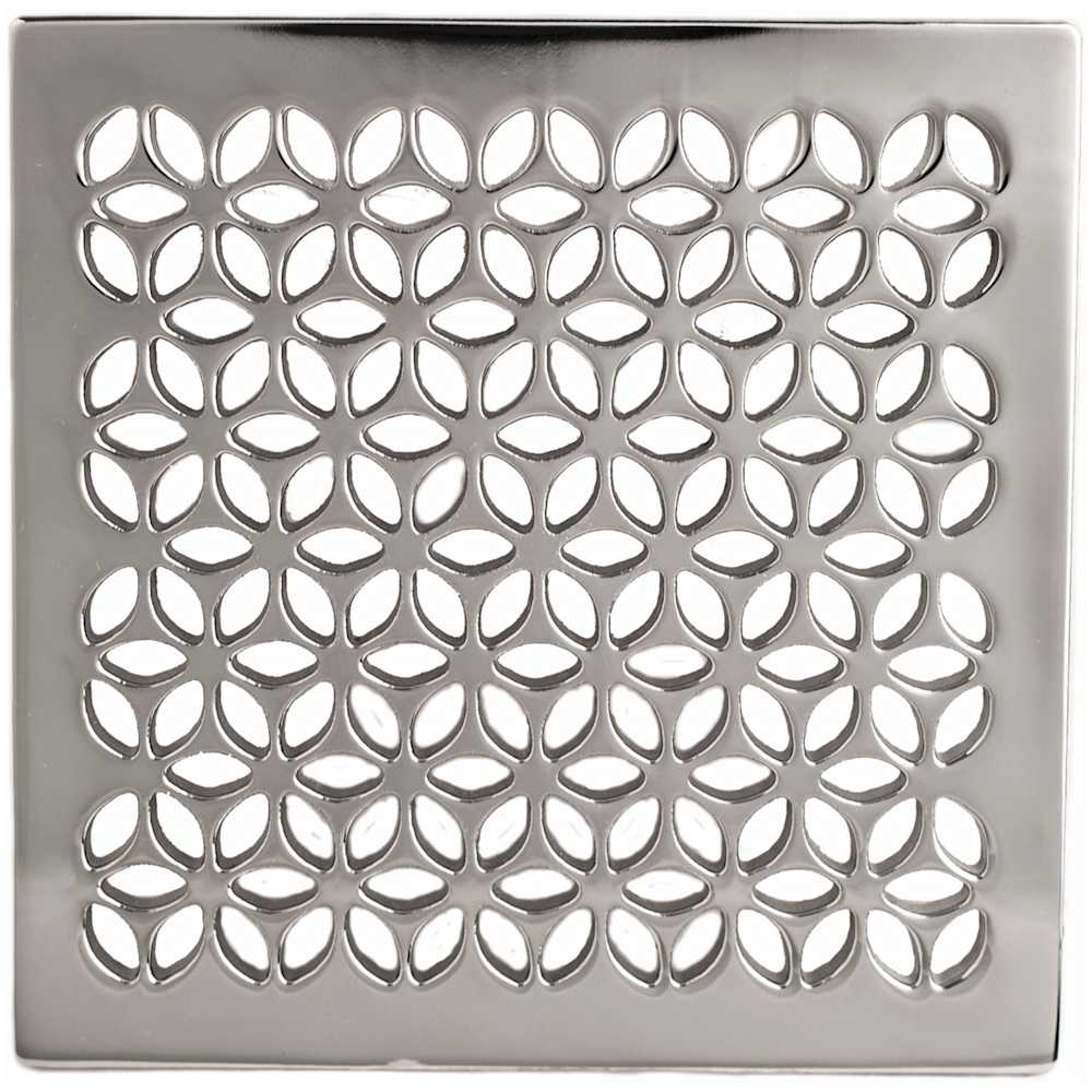 Decorative Drains 4" Square Shower Drain Grid