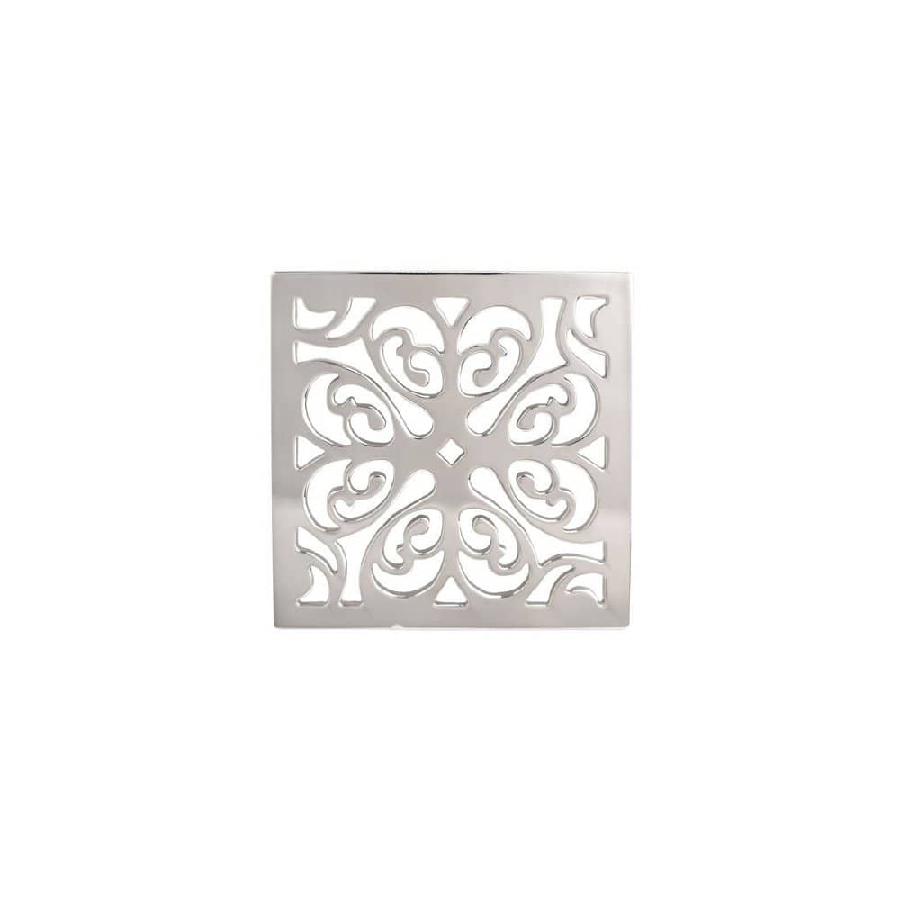 Decorative Drains 4" Square Shower Drain Grid