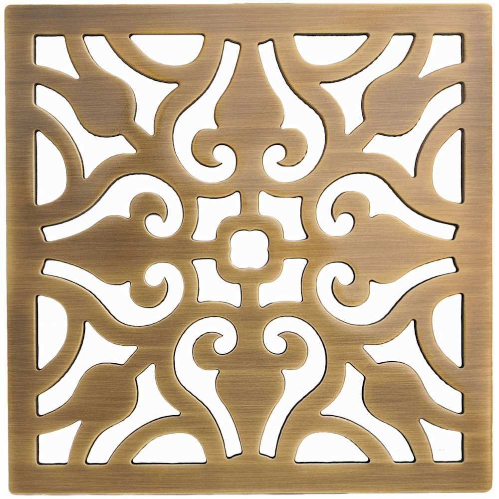 Decorative Drains 6" Square Shower Drain Grid