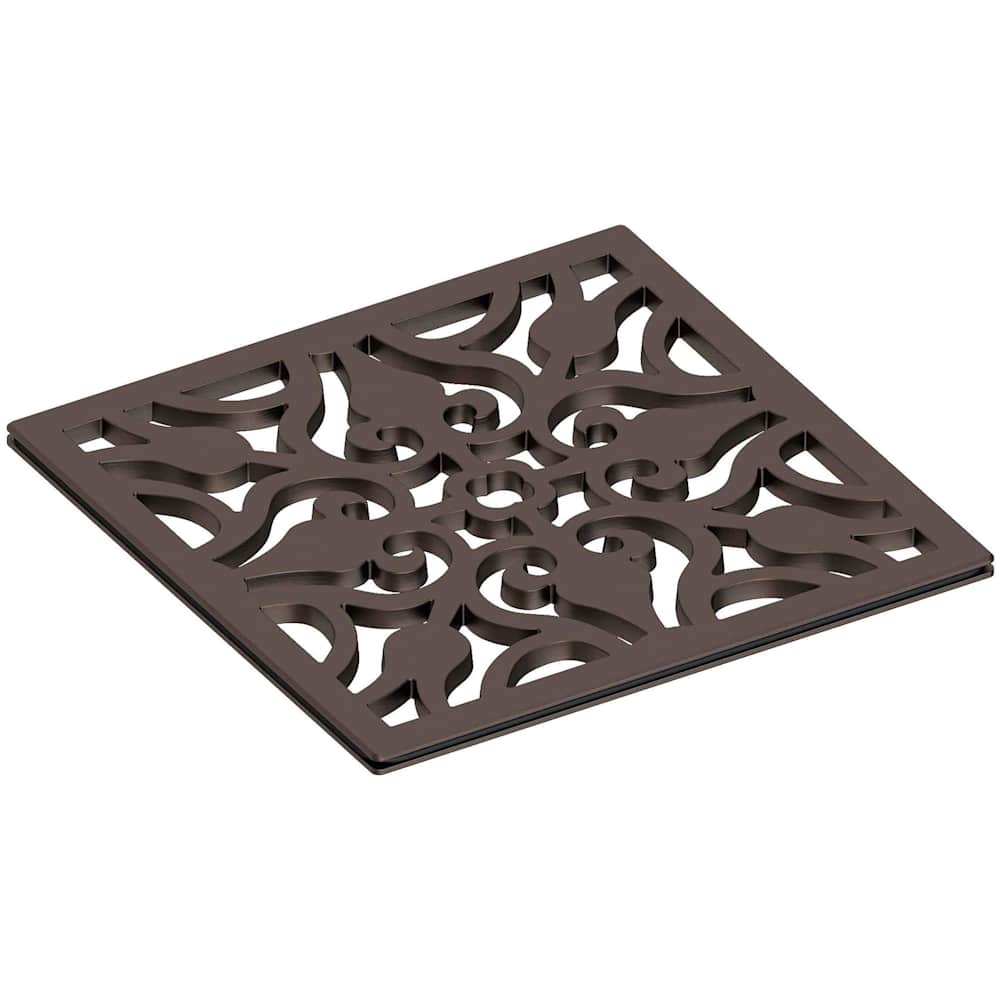 Decorative Drains 6" Square Shower Drain Grid