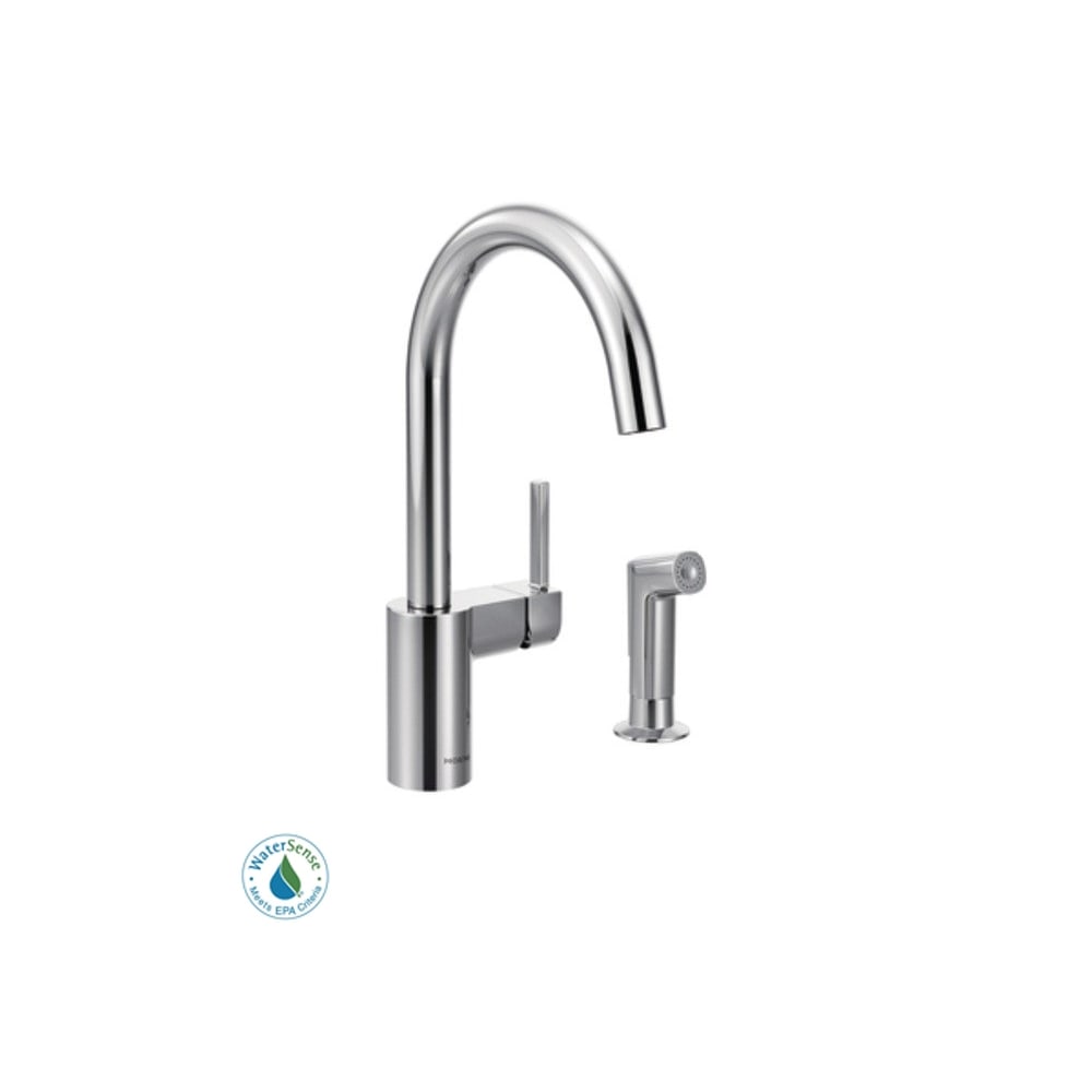 Moen Align Single Handle Kitchen Faucet with Side Spray Chrome