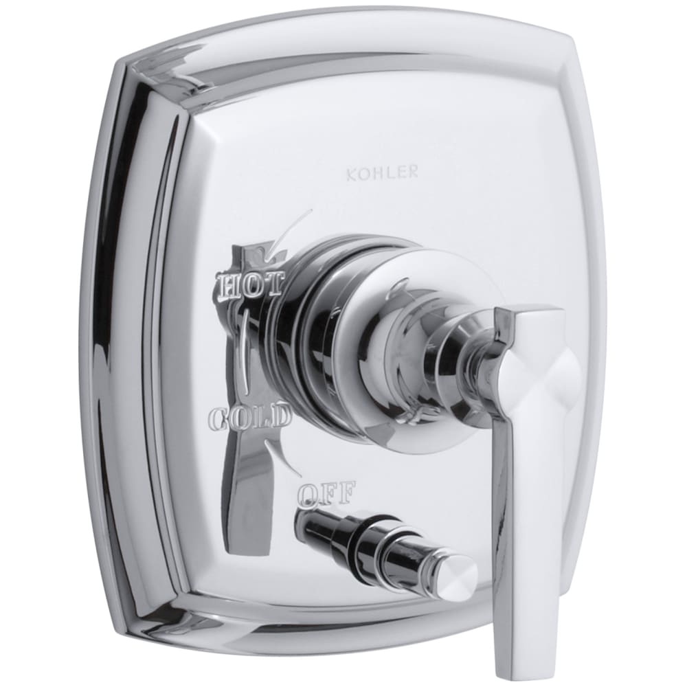 Margaux Pressure Balanced Valve Trim with Push Button Diverter - Less Valve