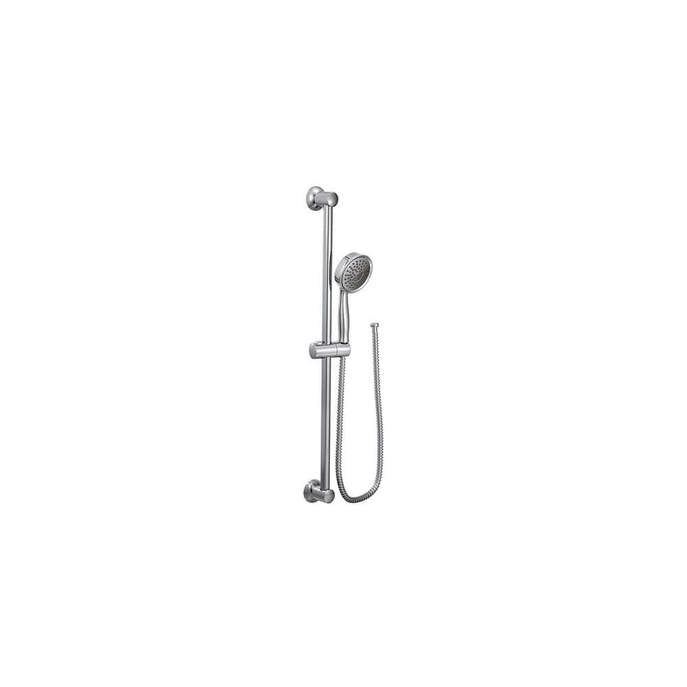 Moen Single Function Hand Shower Package with Hose and Slide Bar Included Chrome