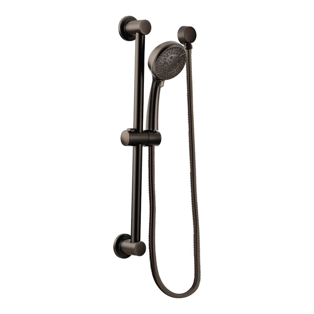 Moen Multi-Function Hand Shower Package with Hose and Slide Bar Included Oil Rubbed Bronze