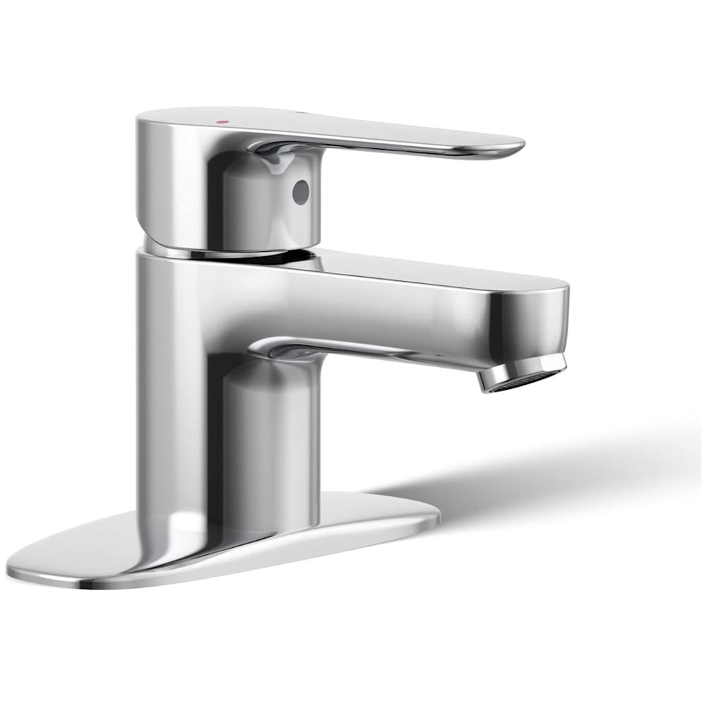 July Single Hole Bathroom Faucet with WaterSense Technology - Free Metal Pop-Up Drain Assembly with purchase