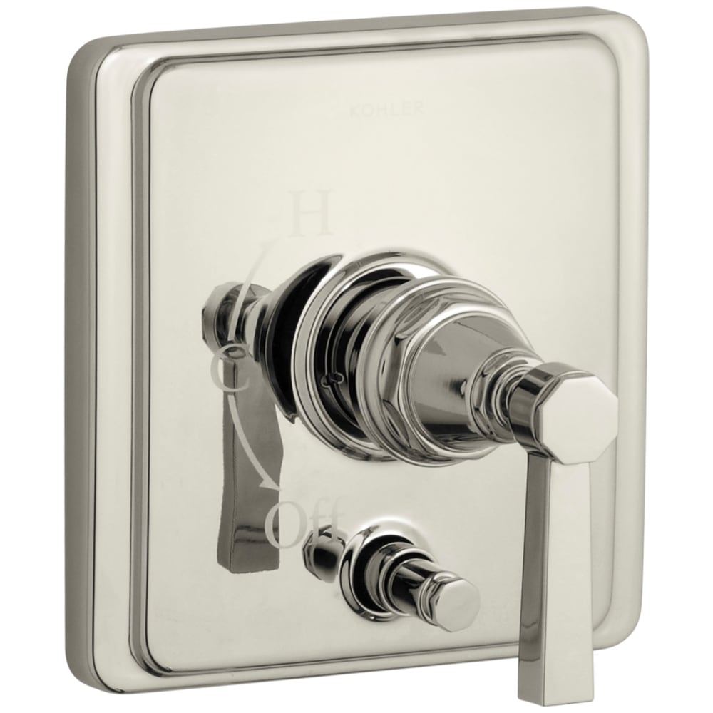 Pinstripe Pressure-Balancing Valve Trim with Diverter and Plain Lever Handle