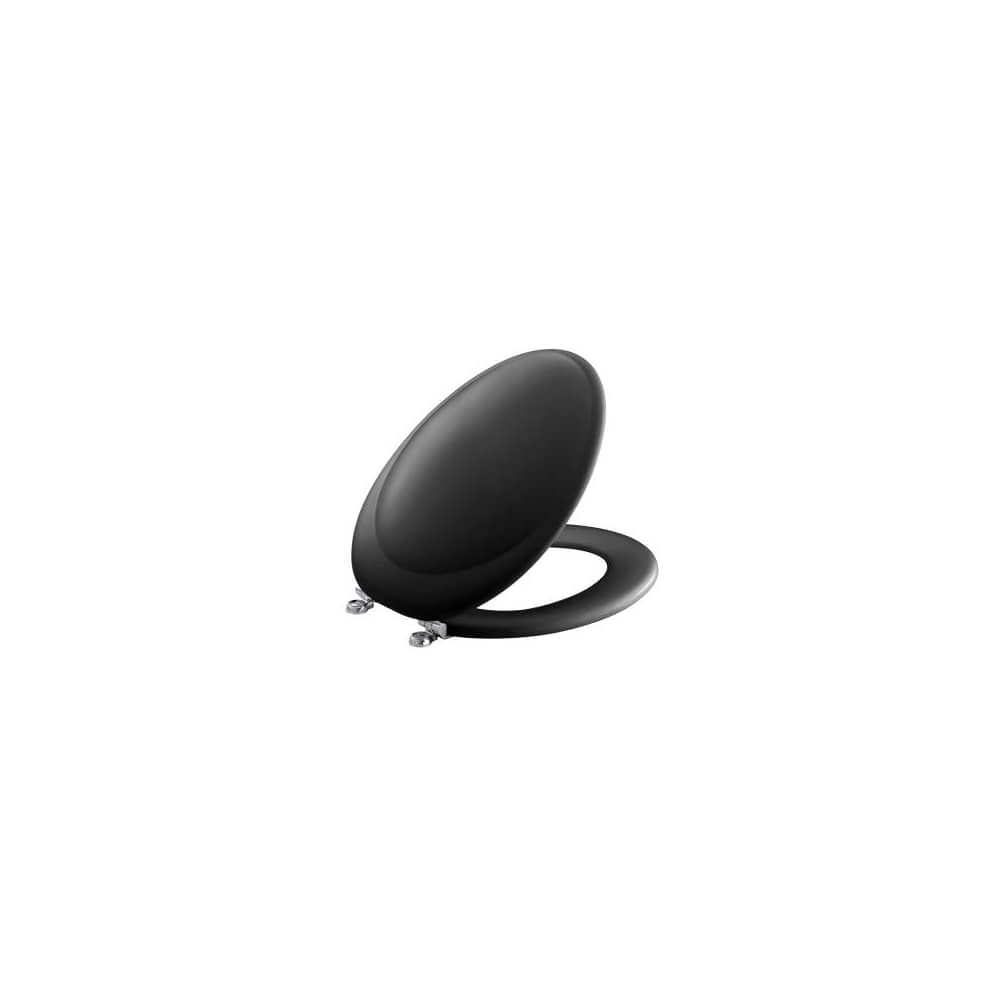 Revival Elongated Closed-Front Toilet Seat with Polished Chrome Hinges