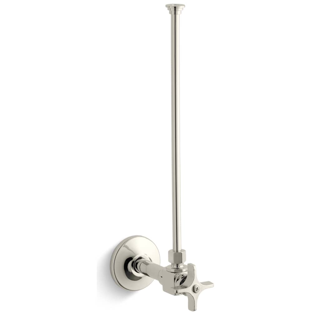 3/8" NPT Angle Supply with Stop and Annealed Vertical Tube