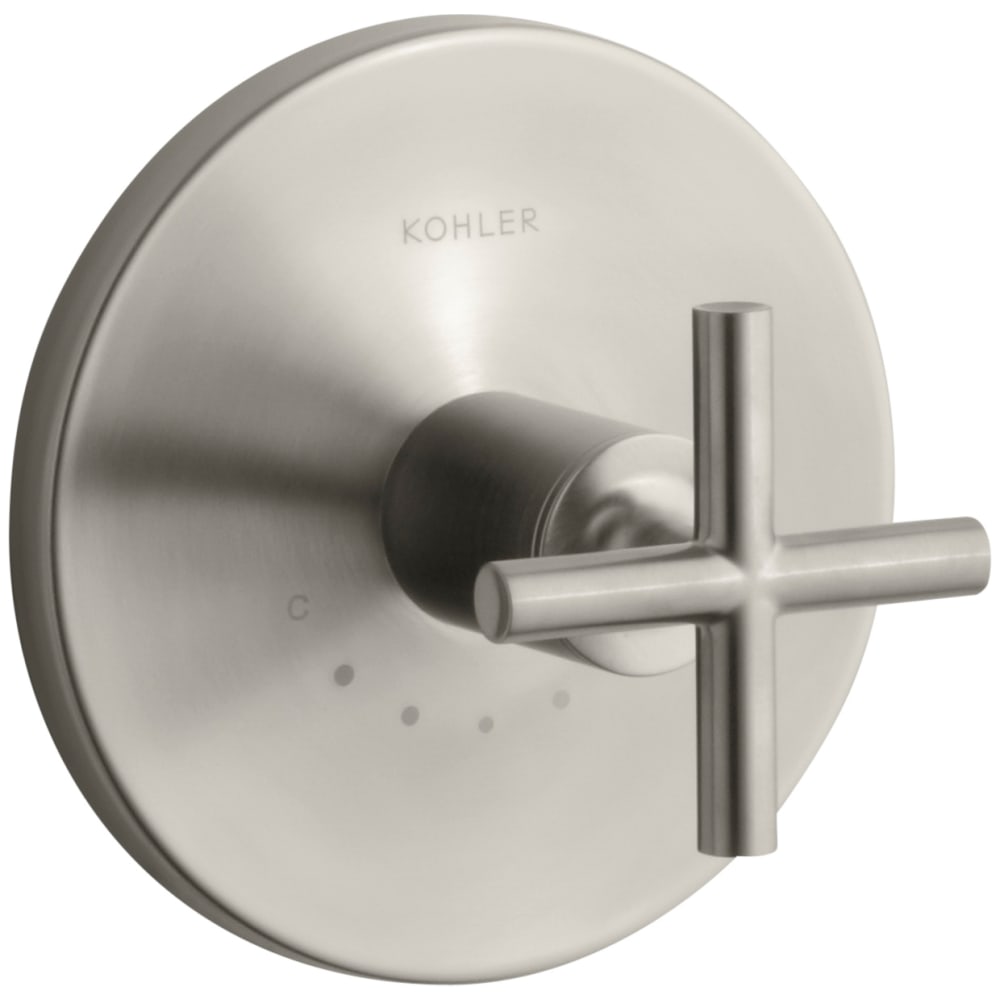 Purist Thermostatic Valve Trim Only with Single Cross Handle - Less Rough In