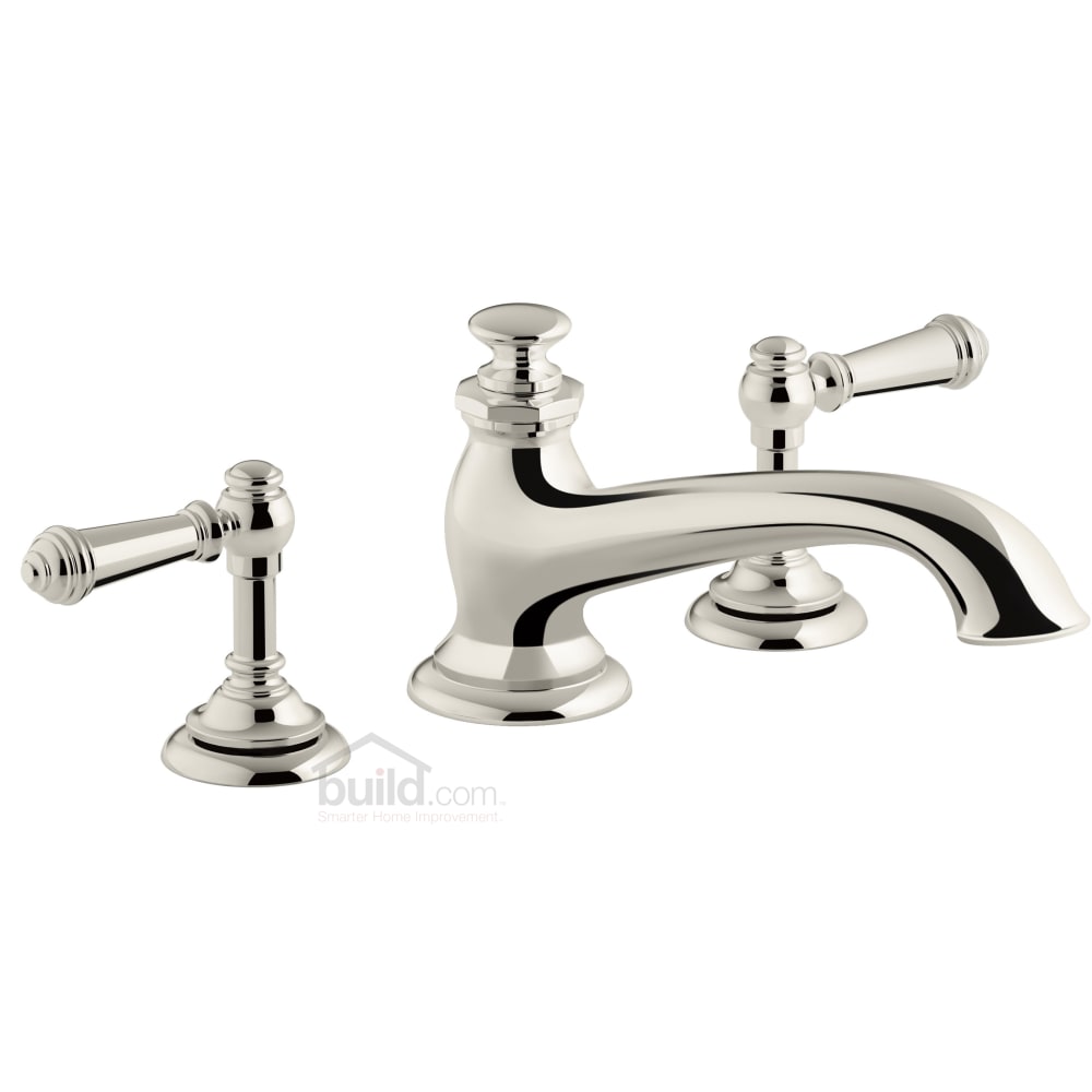 Artifacts Deck Mounted Roman Tub Filler with Metal Lever Handles
