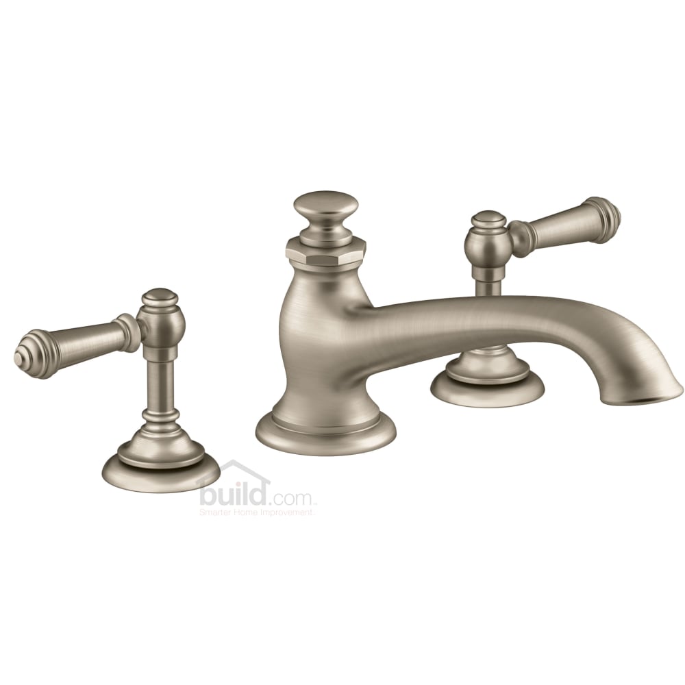 Artifacts Deck Mounted Roman Tub Filler with Metal Lever Handles