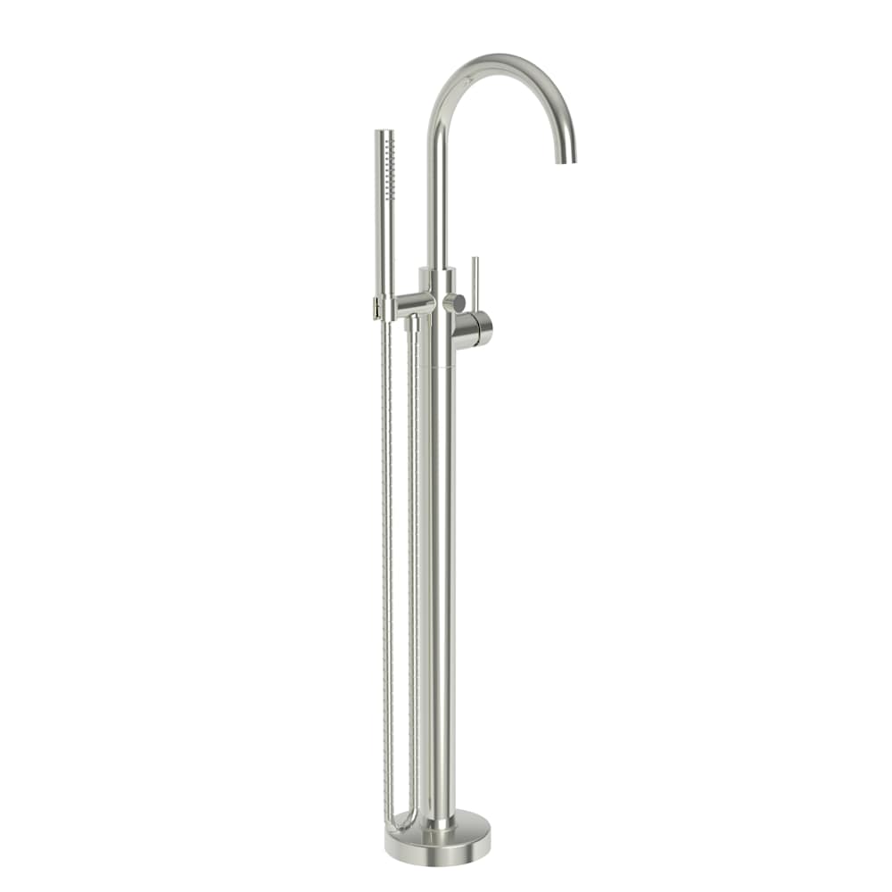 Priya Floor Mounted Tub Filler with Built-In Diverter - Includes Hand Shower
