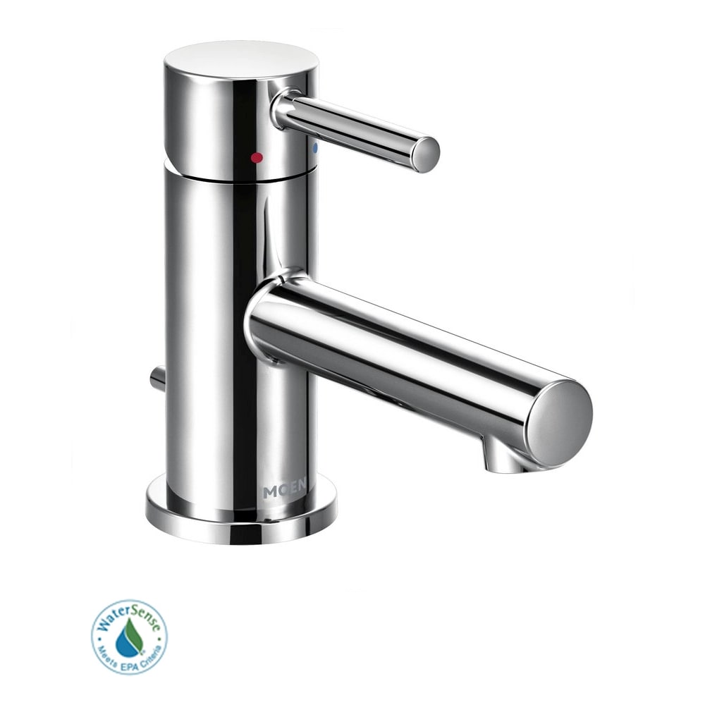 Moen Align 1.2 GPM Single Hole Bathroom Faucet with Pop-Up Drain Assembly Chrome