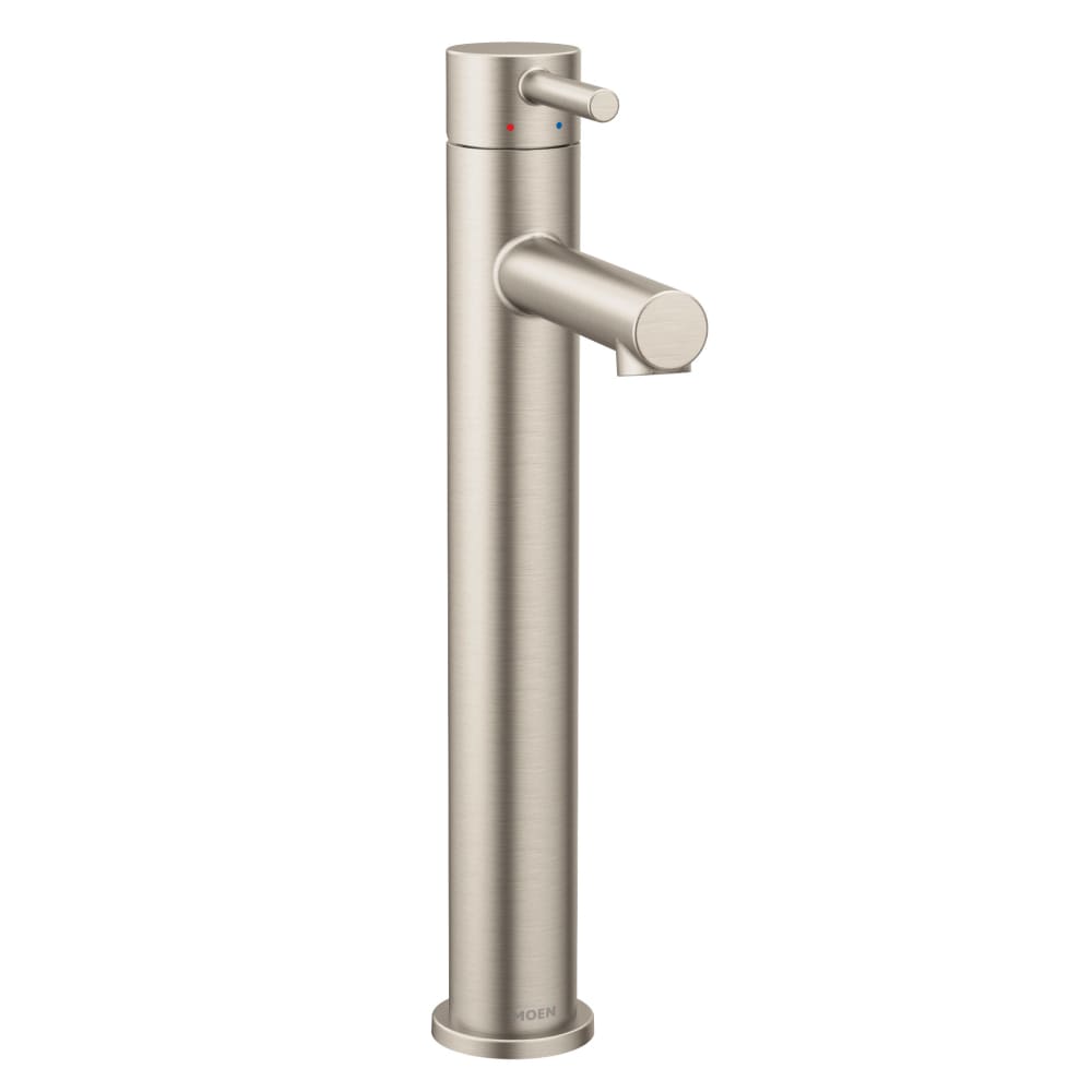 Moen Align 1.2 GPM Single Hole Bathroom Faucet Brushed Nickel