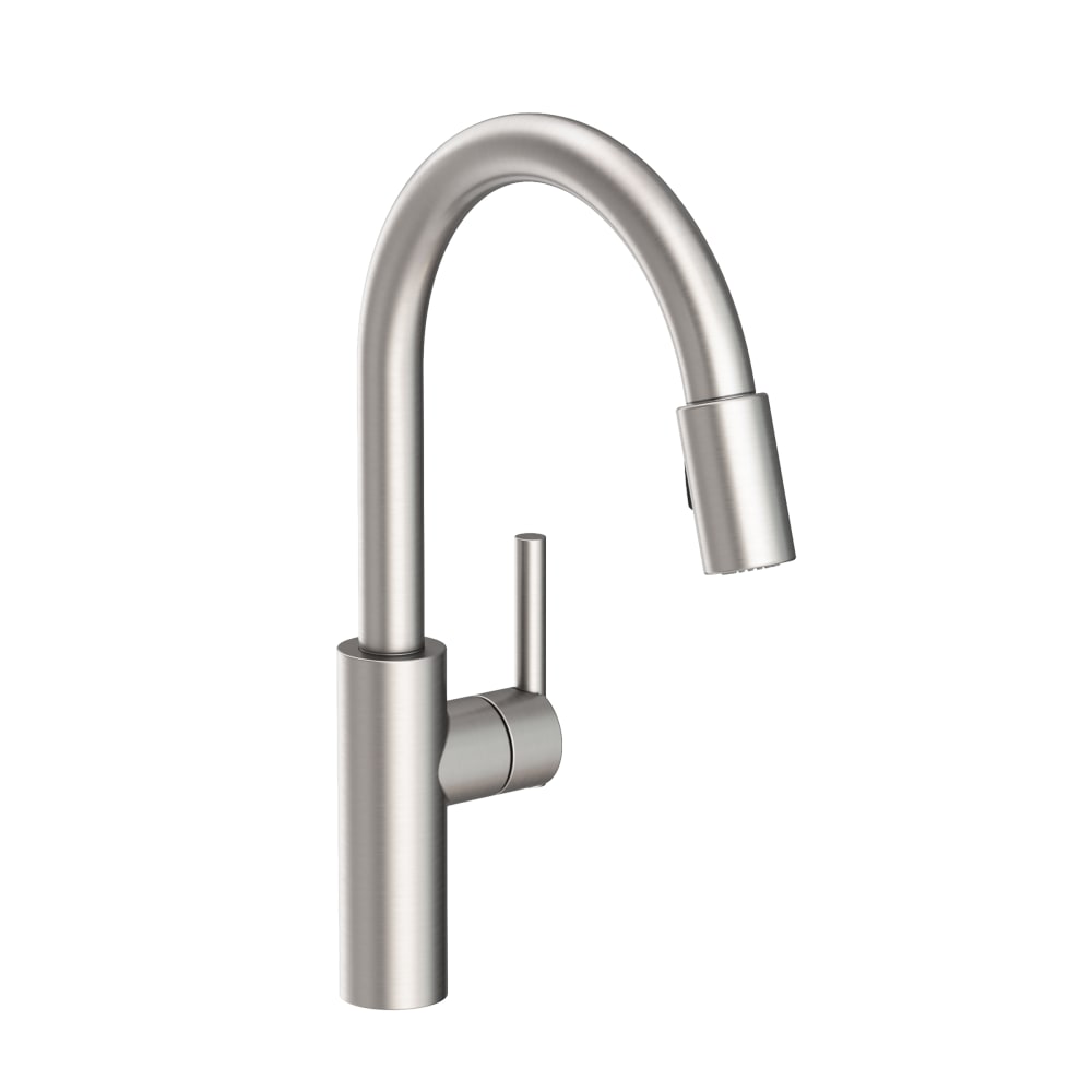 East Linear 1.8 GPM Single Hole Pull Down Kitchen Faucet