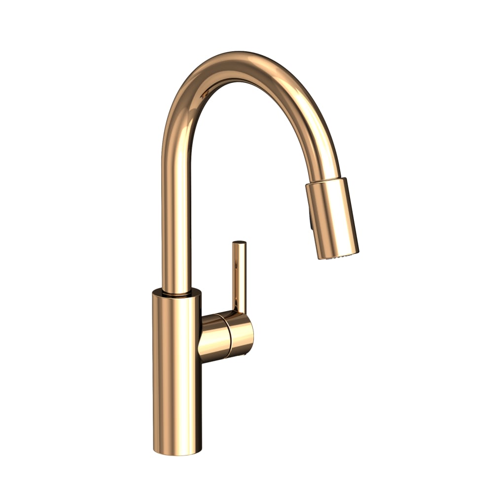 East Linear 1.8 GPM Single Hole Pull Down Kitchen Faucet