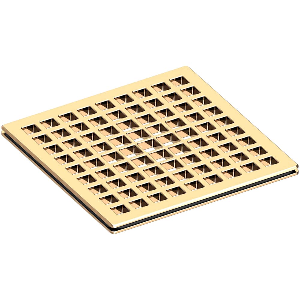 Decorative Drains 4" Square Shower Drain Grid
