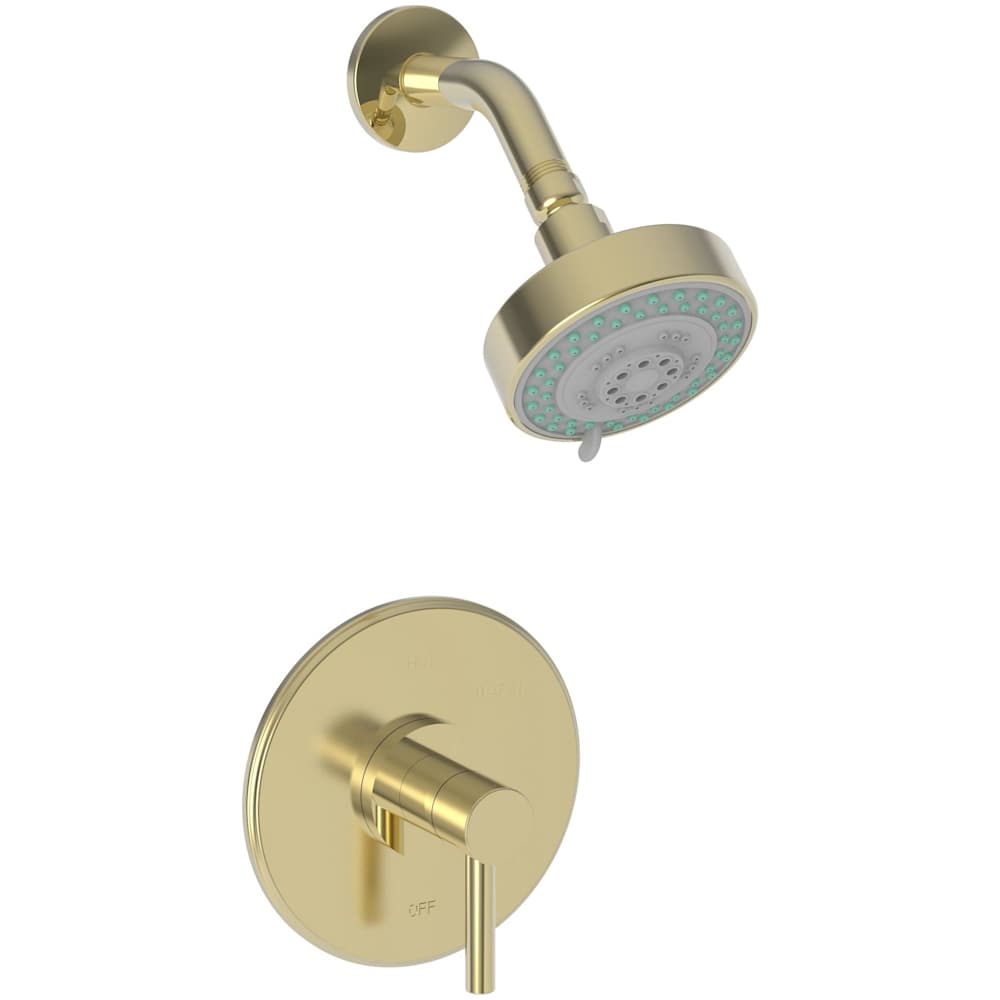 East Linear Single Handle Pressure Balanced Shower Trim Only with Metal Lever Handle, Less Valve
