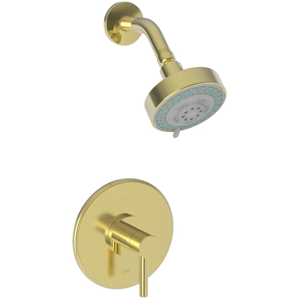 East Linear Single Handle Pressure Balanced Shower Trim Only with Metal Lever Handle, Less Valve