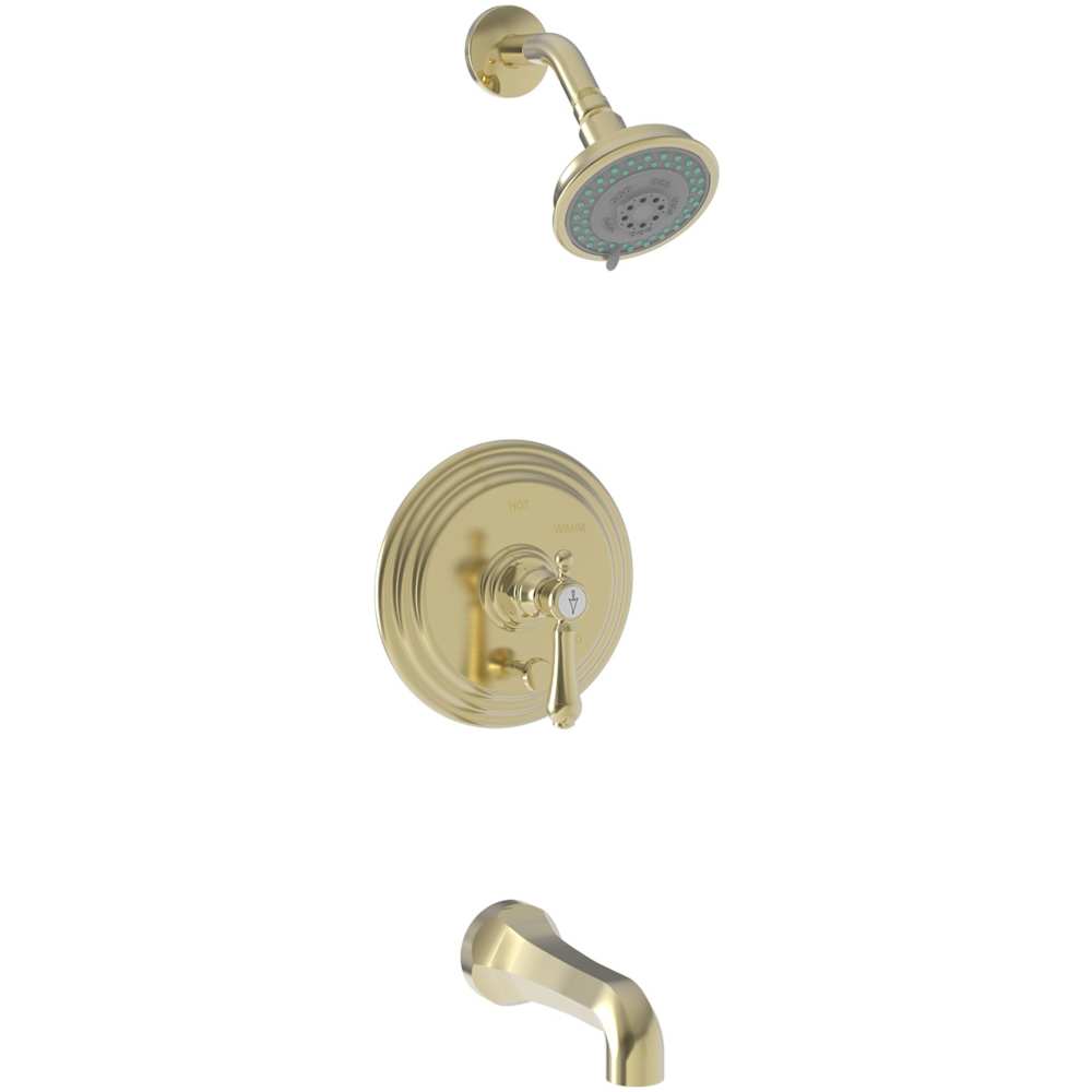 Chesterfield Single Handle Pressure Balanced Tub and Shower Trim with Single Function Shower Head and Metal Lever Handle
