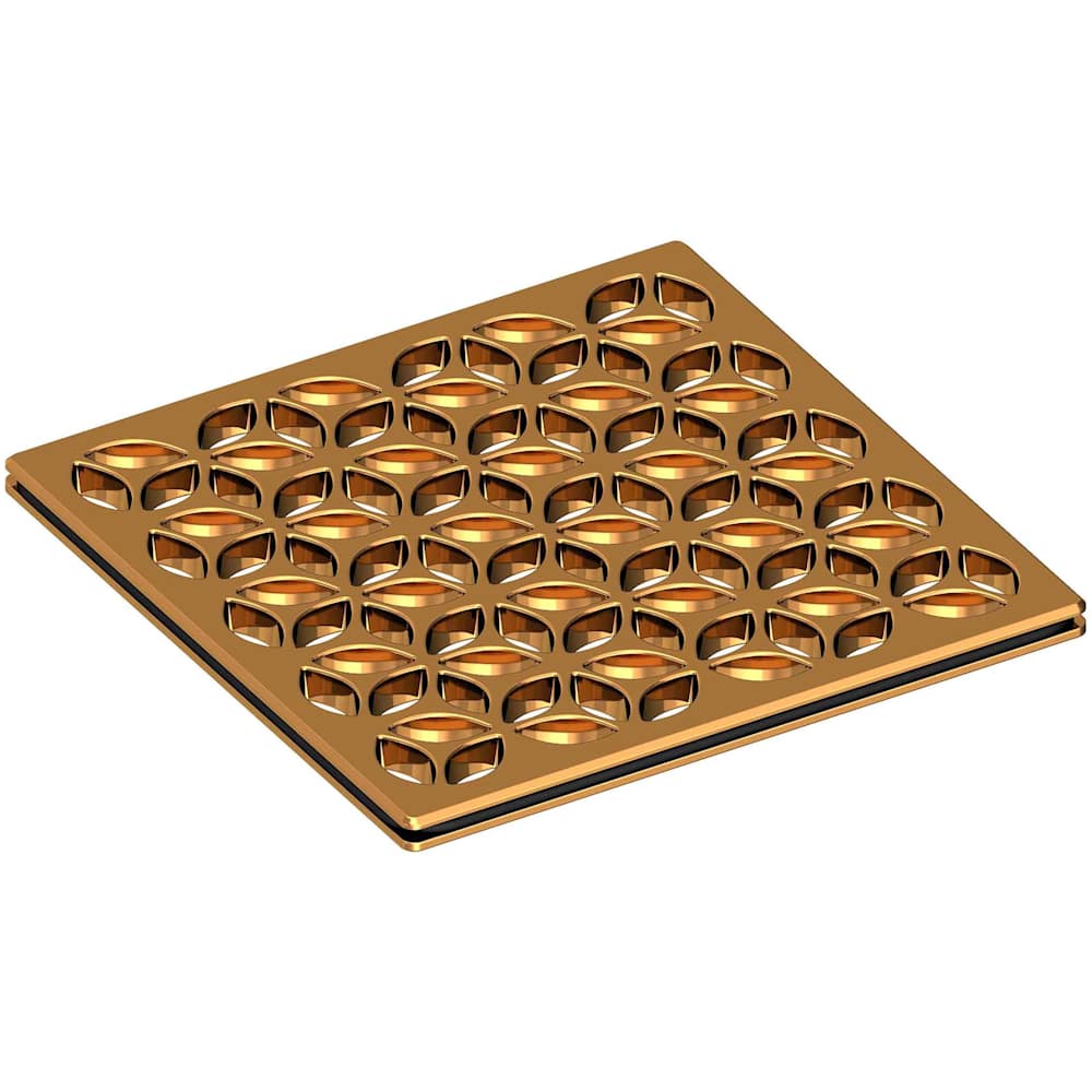 Decorative Drains 4" Square Shower Drain Grid