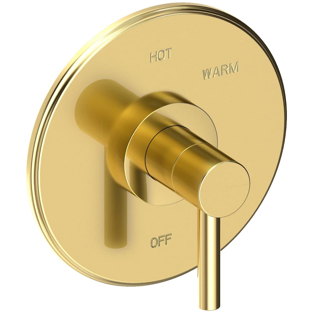 East Linear Collection Single Handle Round Pressure Balanced Shower Trim Plate Only with Metal Lever Handle