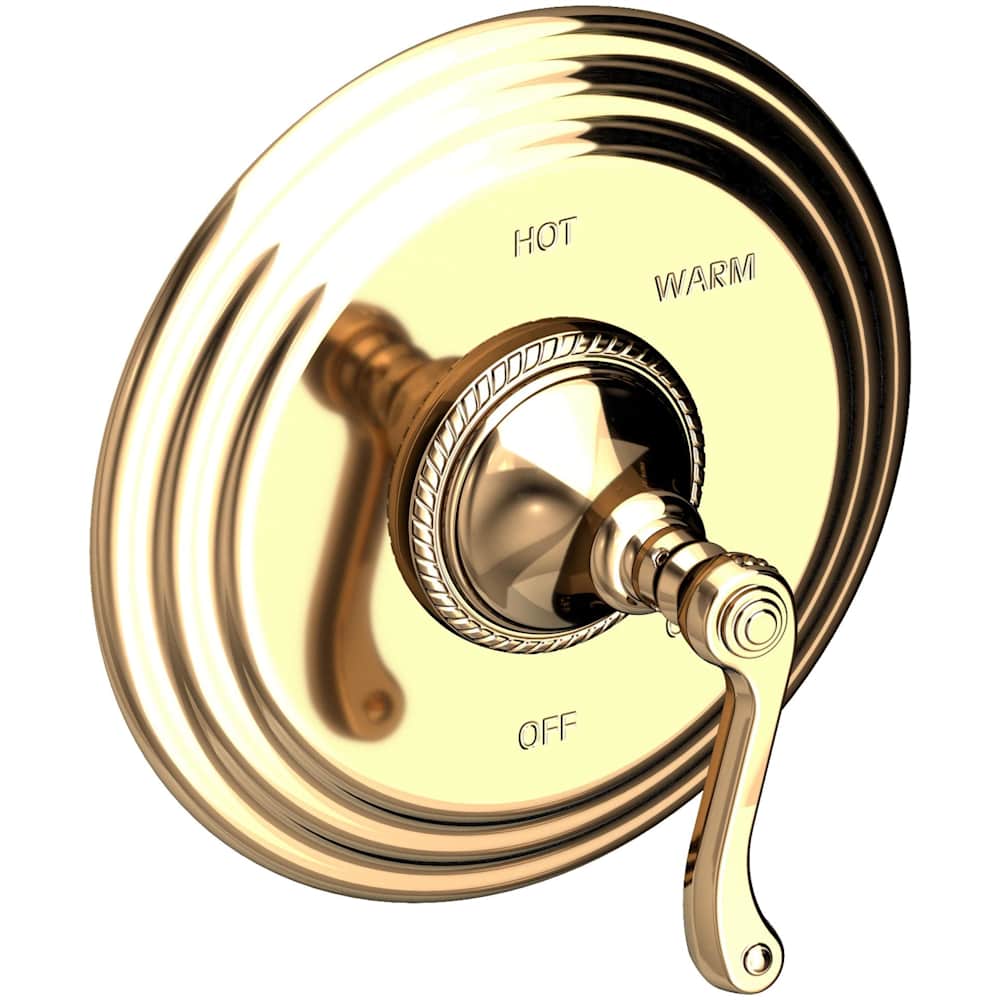 Amisa Collection Single Handle Round Pressure Balanced Shower Trim Plate Only with Metal Lever Handle