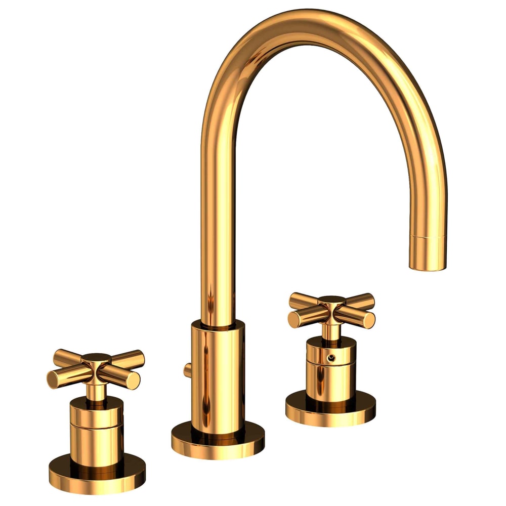 East Linear 1.2 GPM Widespread Bathroom Faucet with Pop-Up Drain Assembly