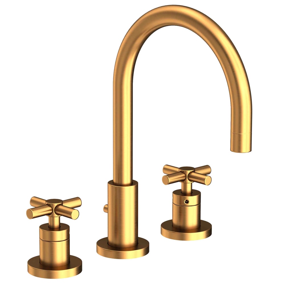 East Linear 1.2 GPM Widespread Bathroom Faucet with Pop-Up Drain Assembly