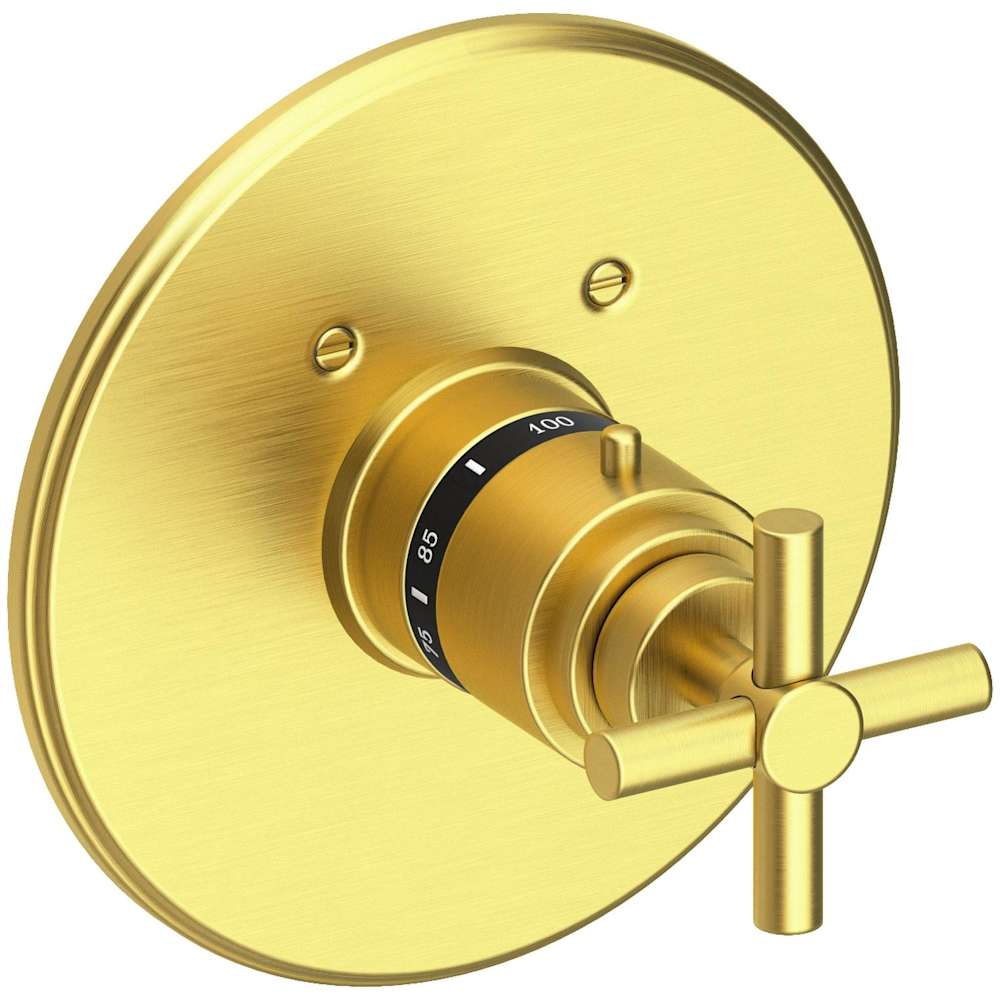 East Linear Thermostatic Valve Trim Only with 1 Cross Handles - Less Rough In