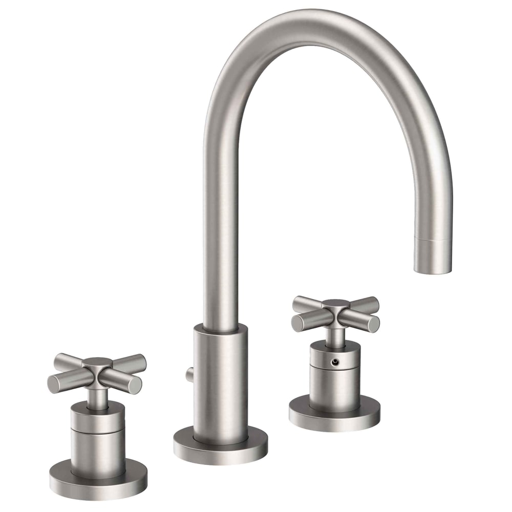 East Linear 1.2 GPM Widespread Bathroom Faucet with Pop-Up Drain Assembly