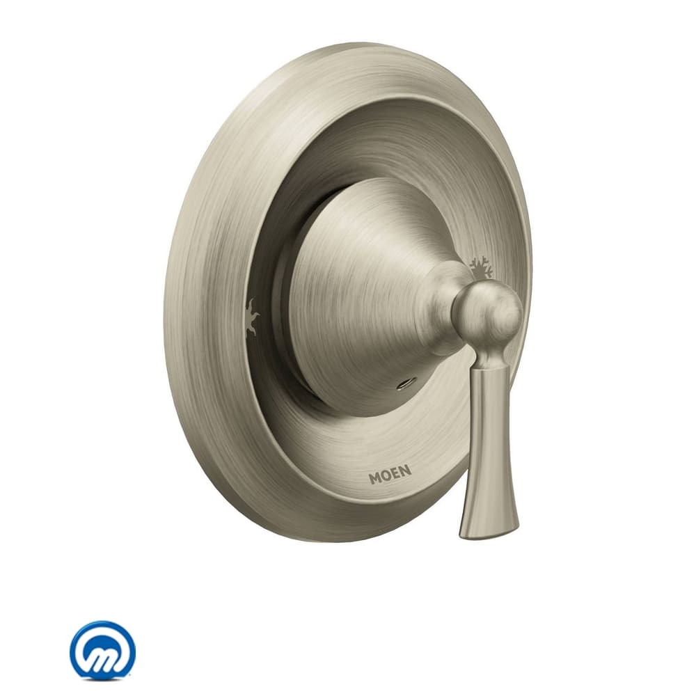 Moen Deck Mounted Roman Tub Filler Trim from the Caldwell Collection (Valve Included) Spot Resist Brushed Nickel