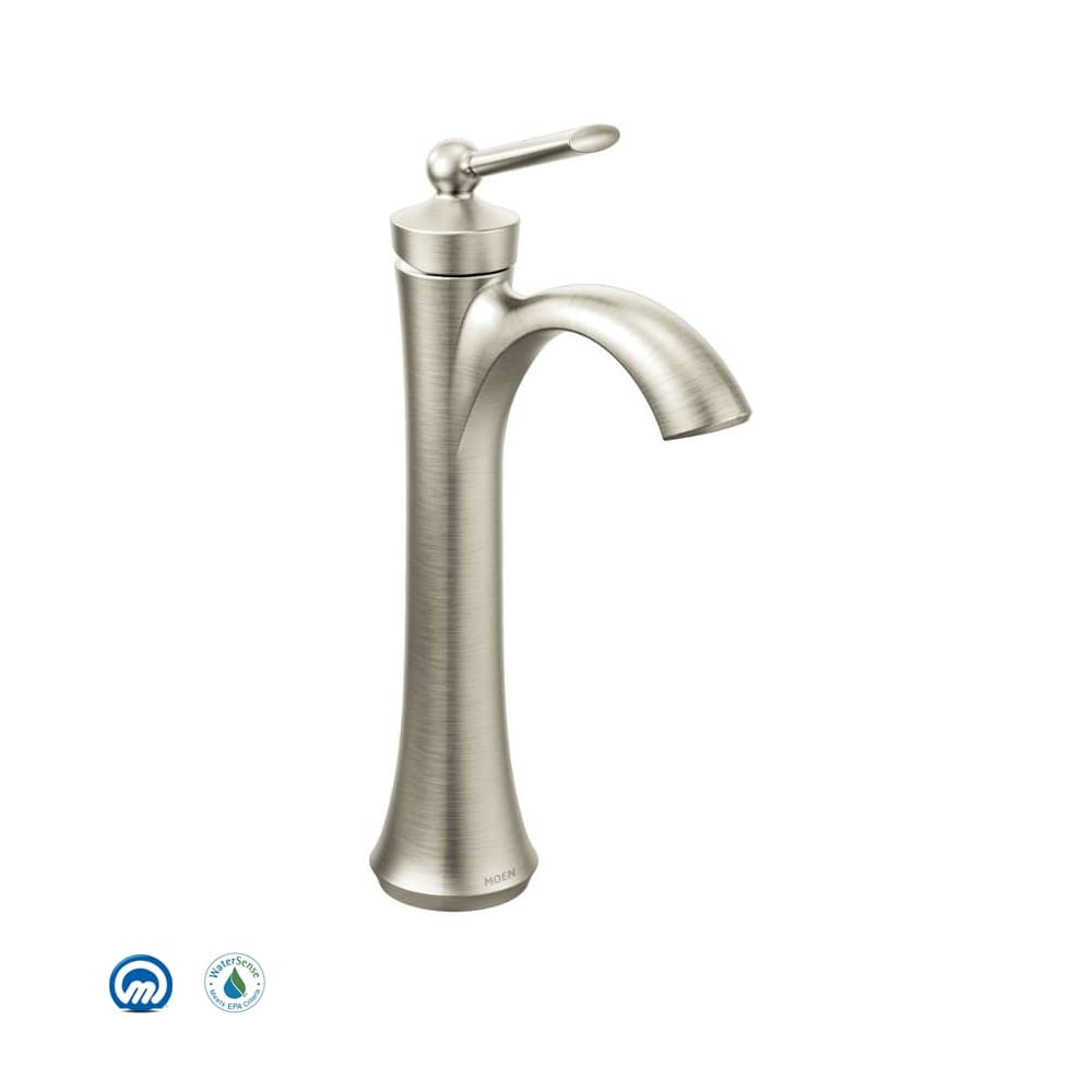 Moen Wynford Single Hole Bathroom Faucet Brushed Nickel