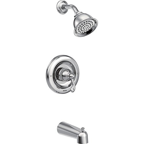 Traditional Tub and Shower Trim Package with Single Function Shower Head, T2123