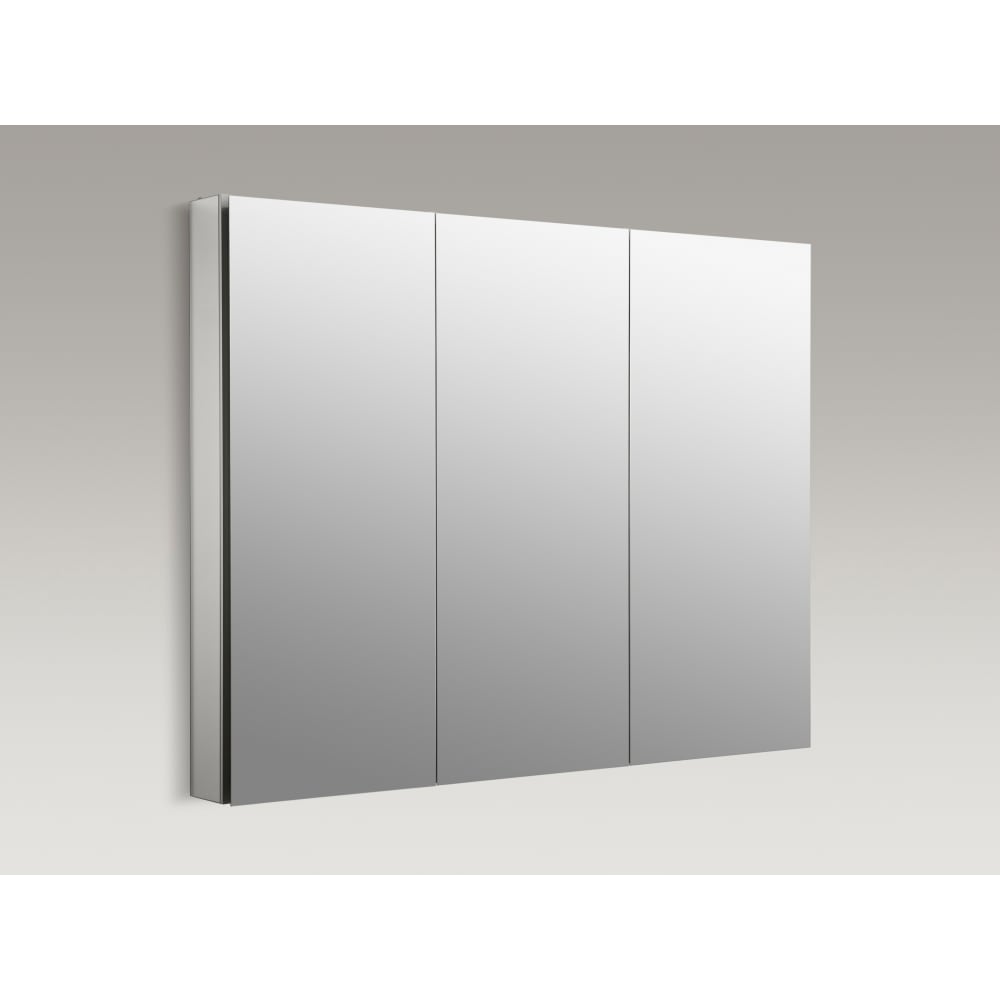 Catalan 45" Triple Door Frameless Medicine Cabinet Package with Plain Mirror and Ganging Hardware Included
