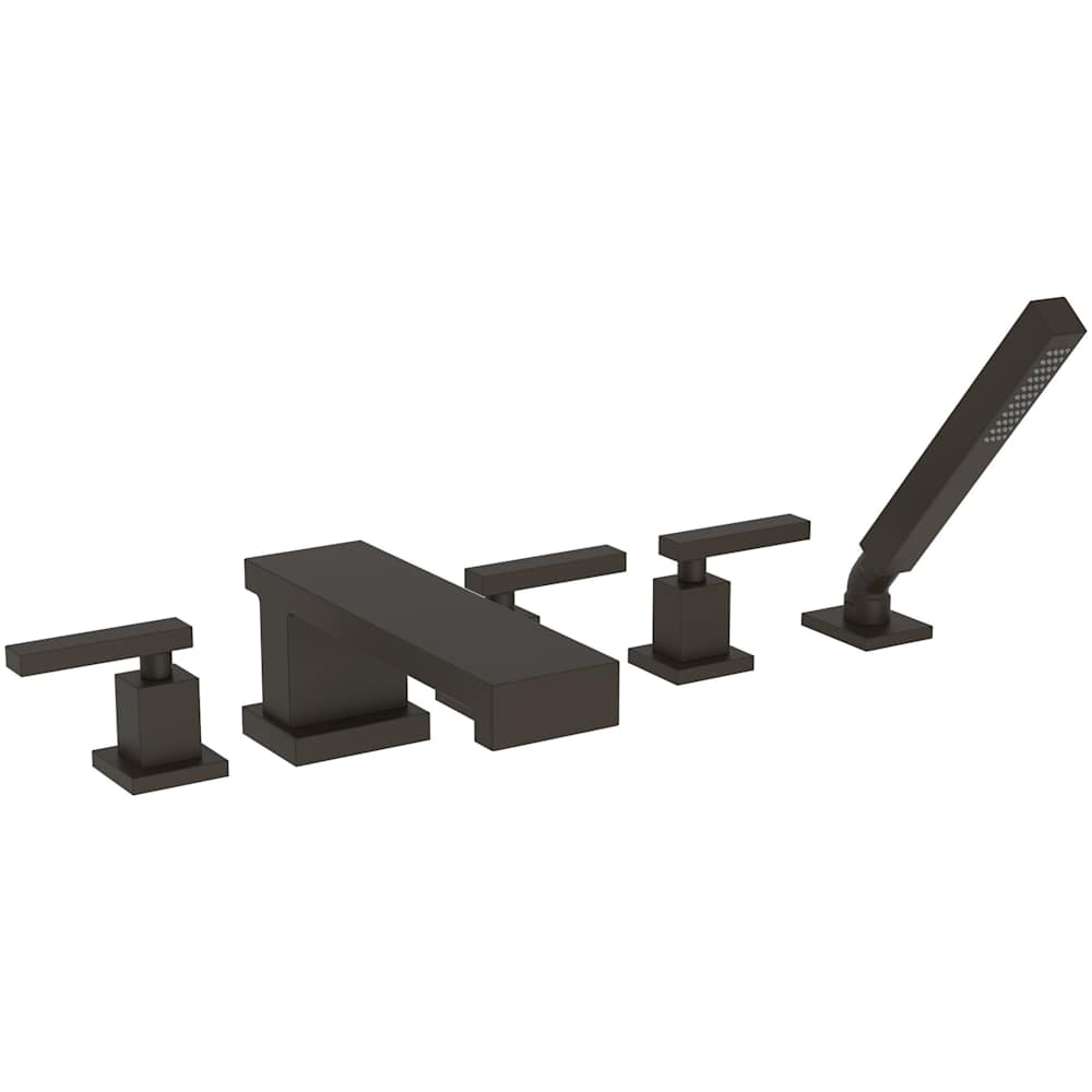 Skylar Double Handle Roman Tub Faucet with Hand Shower - Less Rough-in Valve
