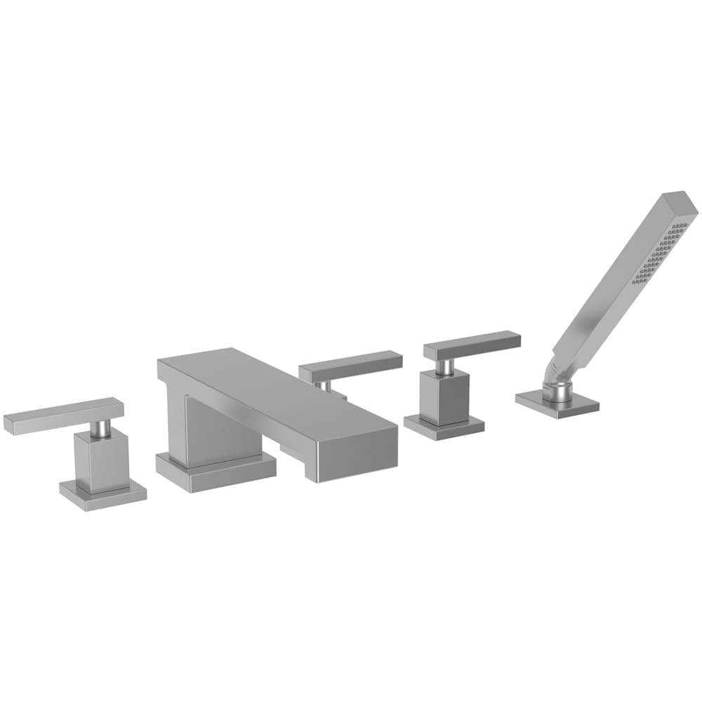 Skylar Double Handle Roman Tub Faucet with Hand Shower - Less Rough-in Valve