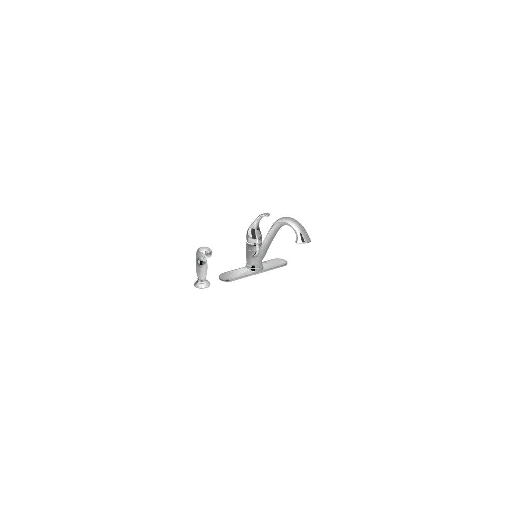 Moen Camerist Low-Arc Kitchen Faucet and Side Spray Chrome