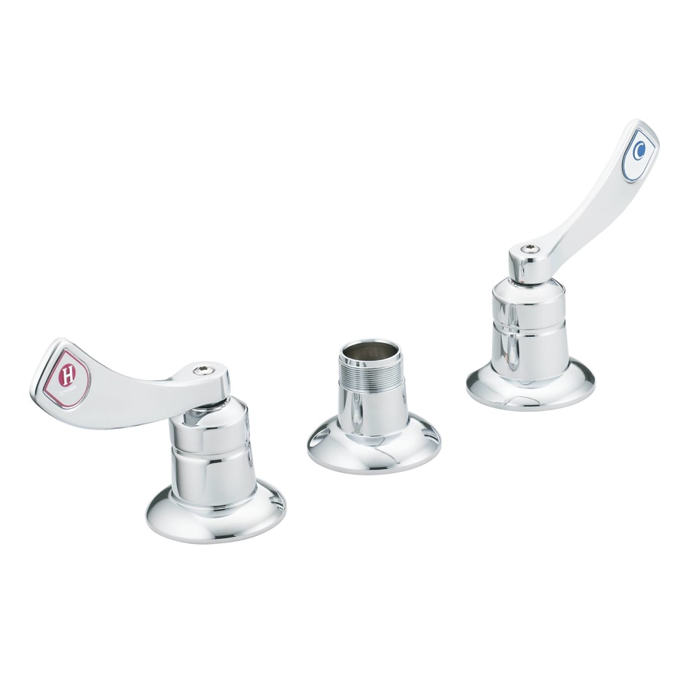 Moen Double Handle Widespread Bathroom Faucet Less Spout from the M-DURA Collection (Valve Included) Chrome