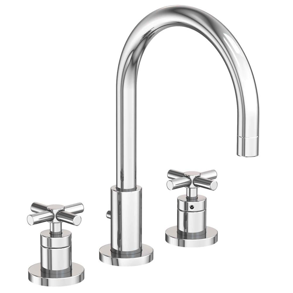 East Linear 1.2 GPM Widespread Bathroom Faucet with Pop-Up Drain Assembly