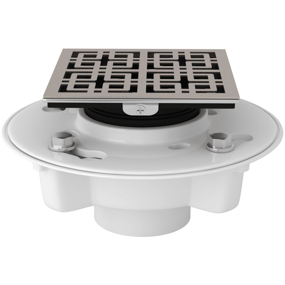 PVC 2" X 3" Spa Shower Drain Kit with Weave Decorative Cover