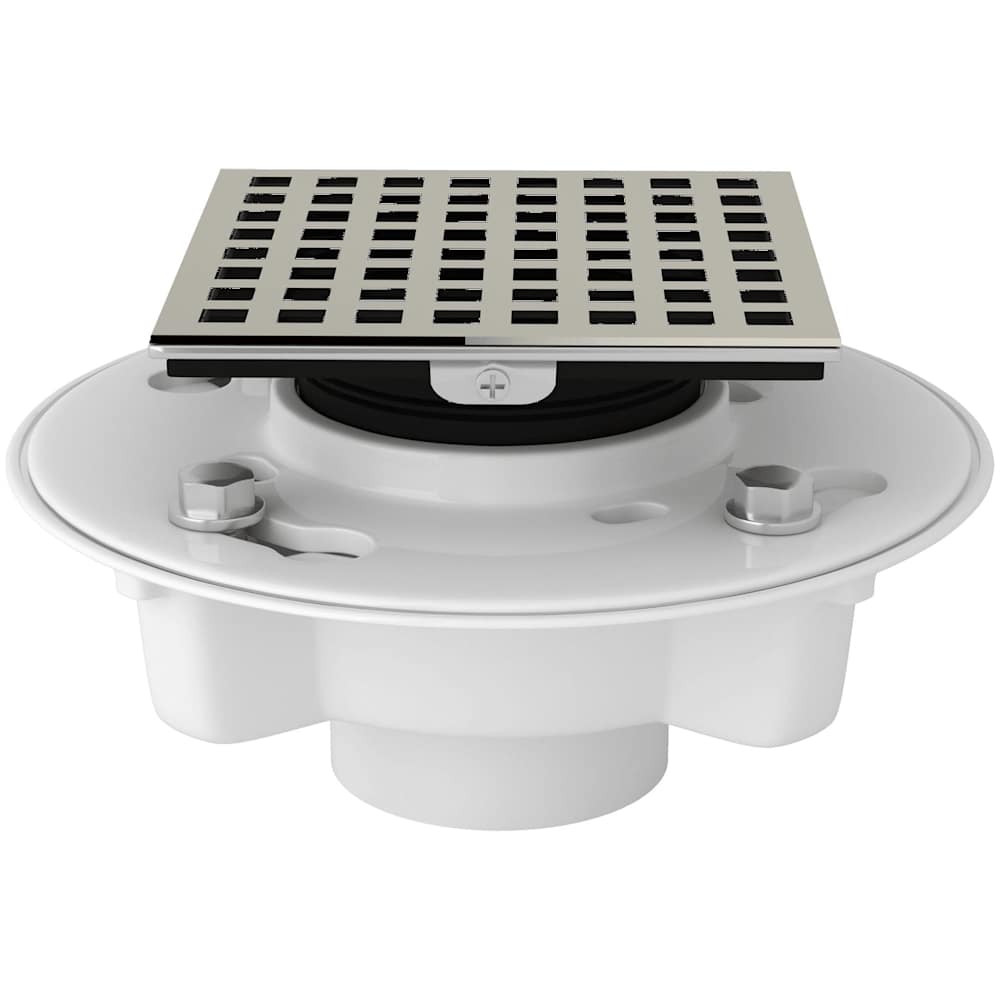 PVC 2" X 3" Spa Shower Drain Kit with Matrix Decorative Cover