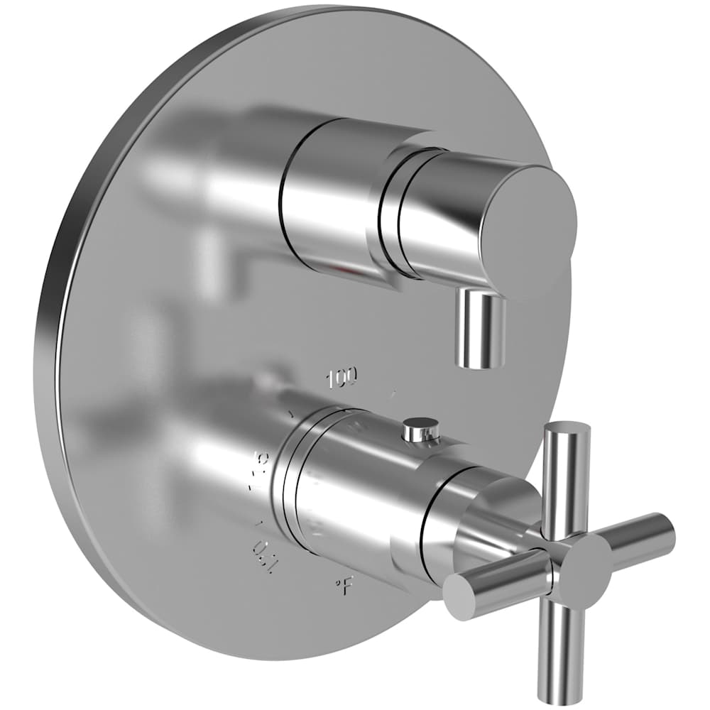 East Linear Thermostatic Valve Trim Only with 2 Cross Handles - Less Rough In