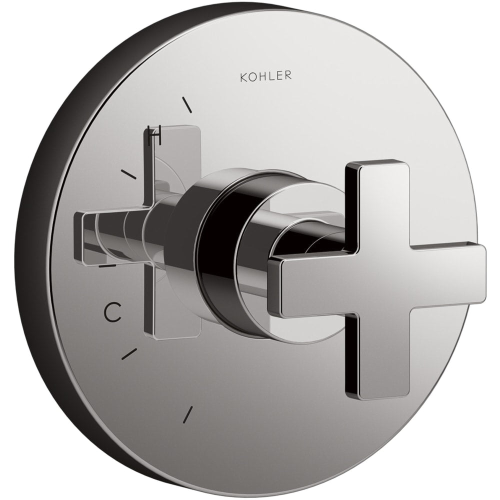 Composed Pressure Balanced Valve Trim Only with Single Cross Handle - Less Rough In